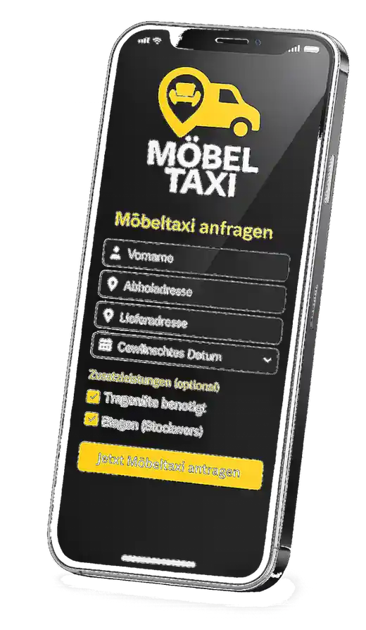 Moouber App mit Fahrzeugbuchung
